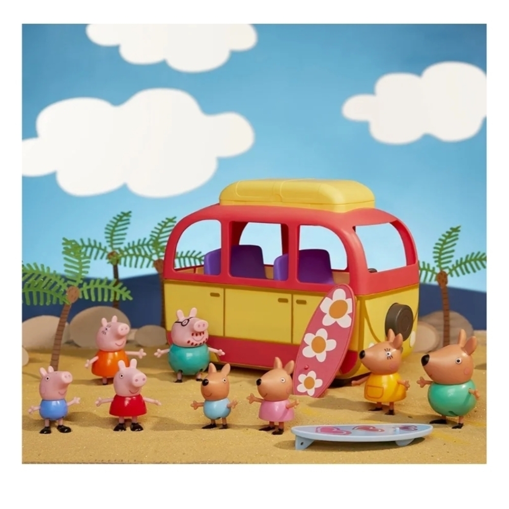 Peppa Pig Yellow and Red Adventure Camper Set